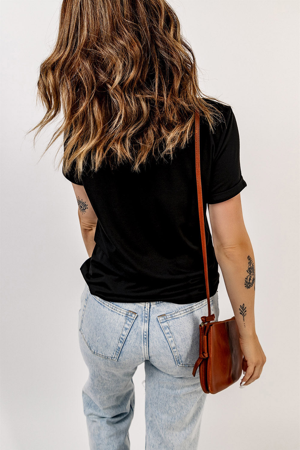 Black Nashville Music City Leopard Guitar Graphic T Shirt